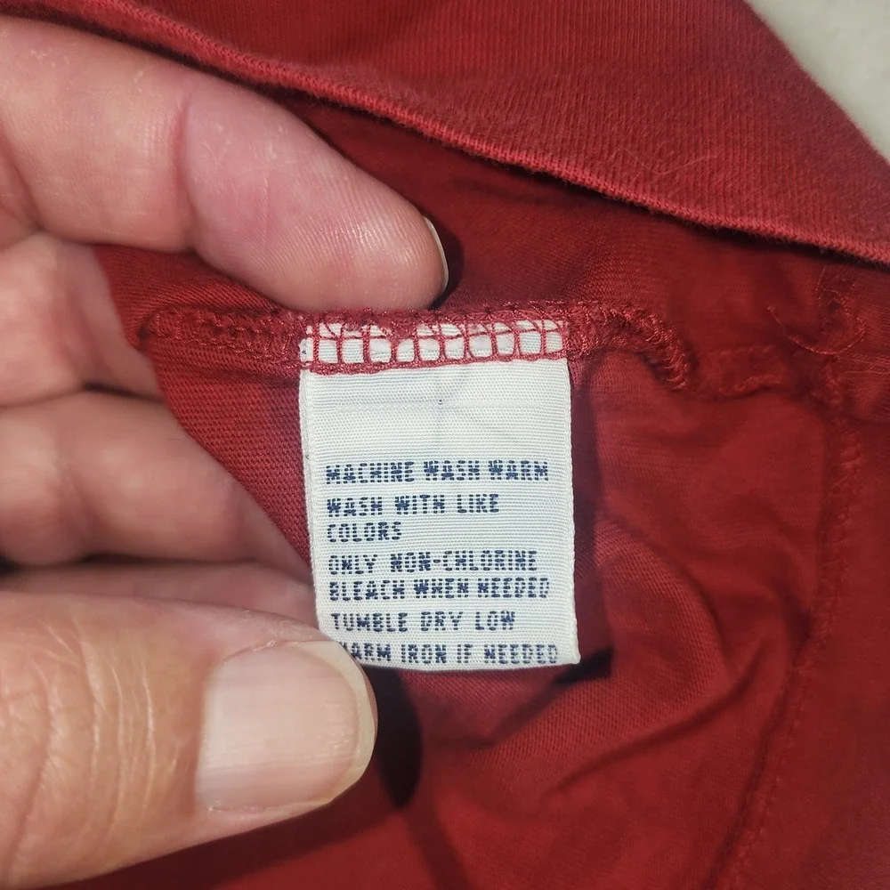 Polo Ralph Lauren Mens XL Red Long Sleeve Pocket T-Shirt Classic Fit Cotton Logo